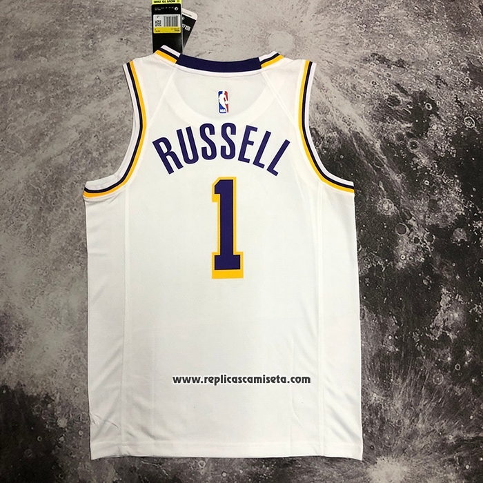 Camiseta Los Angeles Lakers D'Angelo Russell #1 Association 2022-23 Blanco